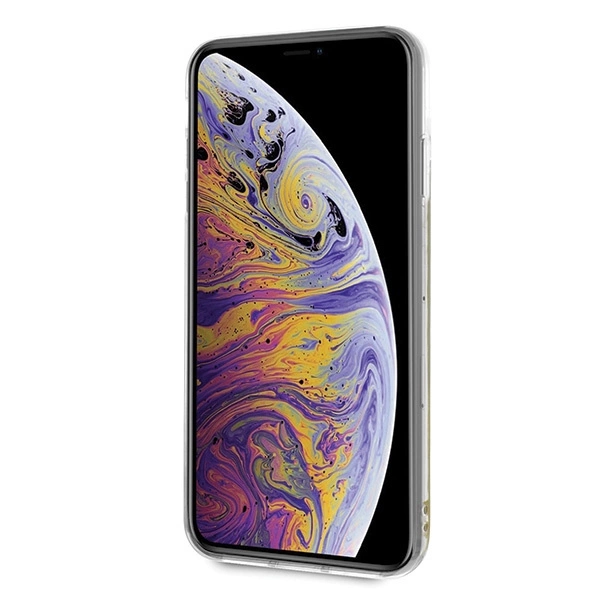 Guess GUHCI65GLCPI iPhone Xs Max różowy /pink hard case California Glow in the darkeng