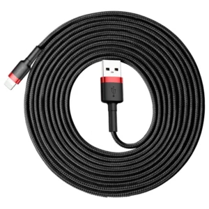 Baseus Cafule USB-A / Lightning 2A QC 3.0 cable 3 m - black and redeng