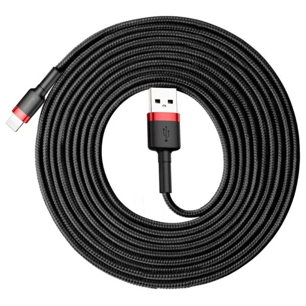 Baseus Cafule USB-A / Lightning 2A QC 3.0 cable 3 m - black and redeng