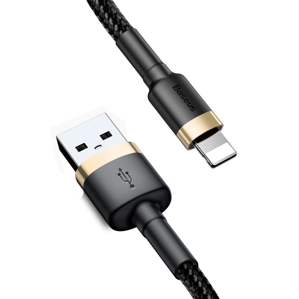 Baseus Cafule USB-A / Lightning 2A QC 3.0 cable 3 m - black and goldeng