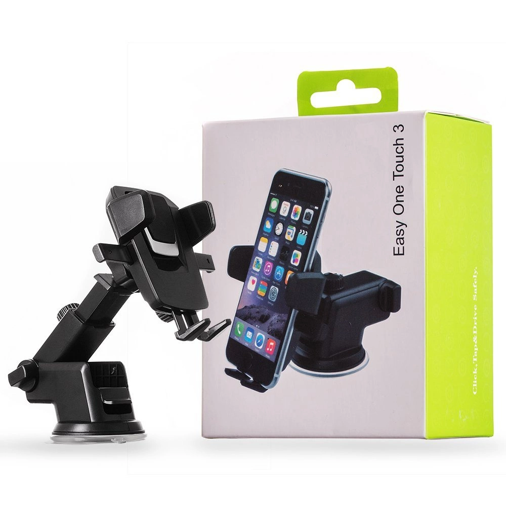Telescopic adjustable car holder for dashboard, glass, blackeng
