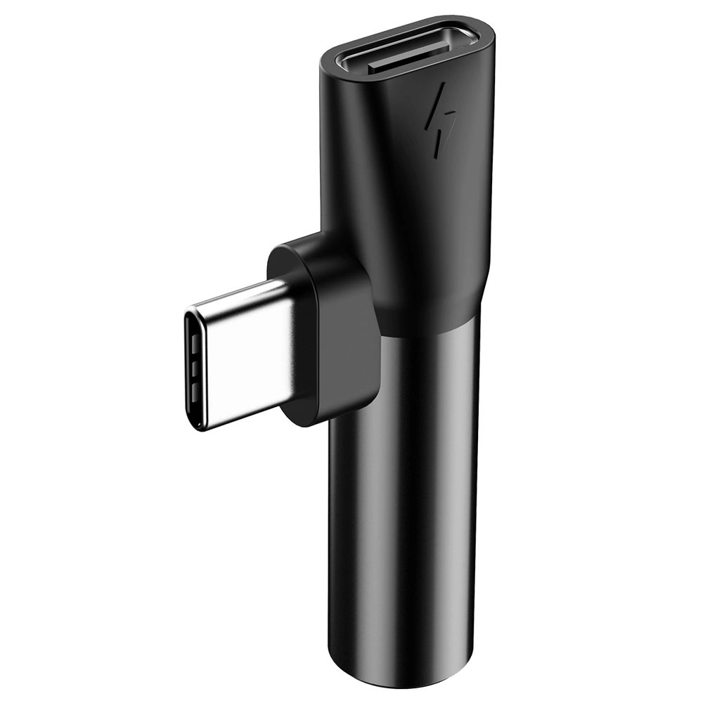 Baseus Audio Converter L41 adapter from USB-C to USB-C port + 3.5 mm headphone jack black (CATL41-01)eng