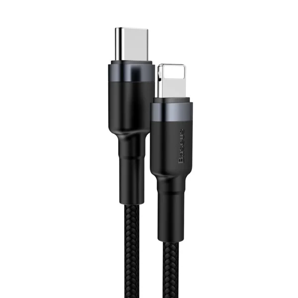 Baseus CATLKLF-G1 Lightning - USB-C PD QC cable 18W 480Mb/s 1m - black and grayeng