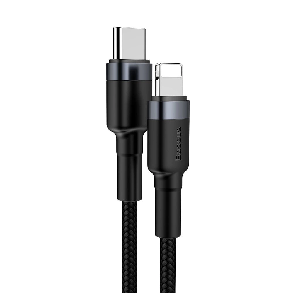 Baseus CATLKLF-G1 Lightning - USB-C PD QC cable 18W 480Mb/s 1m - black and grayeng