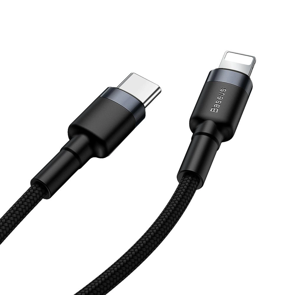 Baseus CATLKLF-G1 Lightning - USB-C PD QC cable 18W 480Mb/s 1m - black and grayeng
