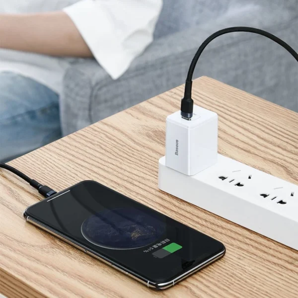 Baseus CATLKLF-G1 Lightning - USB-C PD QC cable 18W 480Mb/s 1m - black and grayeng