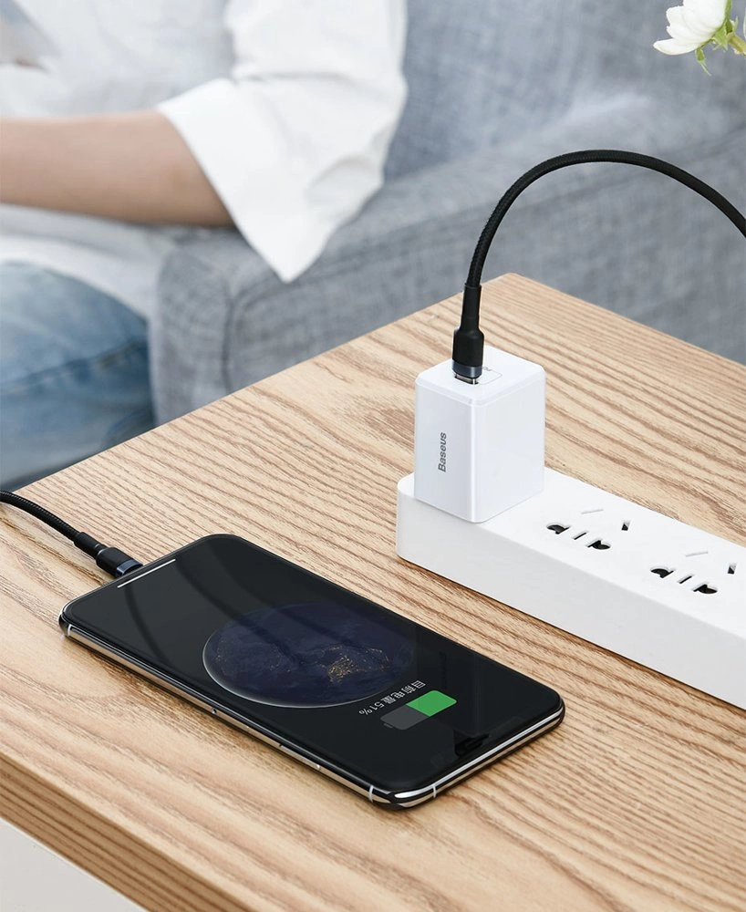 Baseus CATLKLF-G1 Lightning - USB-C PD QC cable 18W 480Mb/s 1m - black and grayeng
