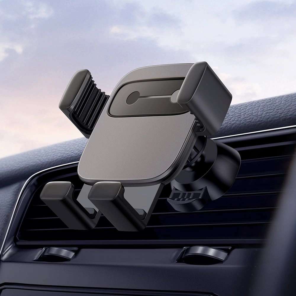 Baseus Cube SUYL-FK01 gravity phone holder 4.7-6.6" for car air vent - blackeng