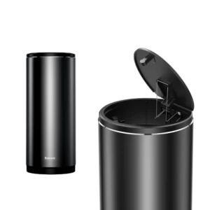 Baseus Mini Car Waste Bin with Lid Black (CRLJT-01)eng