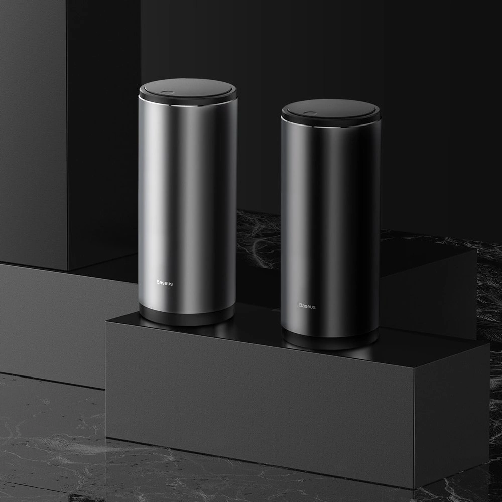 Baseus Mini Car Waste Bin with Lid Black (CRLJT-01)eng