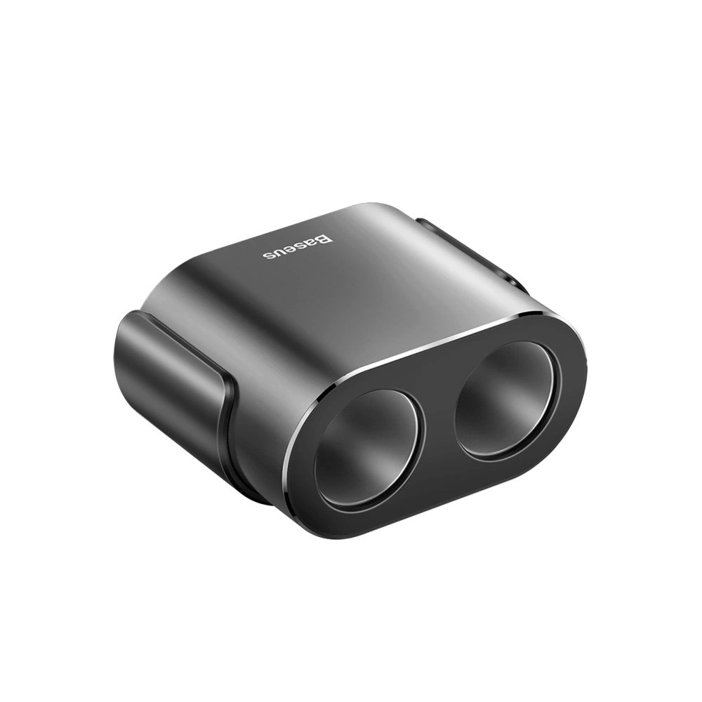 Baseus CRDYQ-01 splitter 2x cigarette lighter socket 80W 2x USB-A 3.1A - blackeng