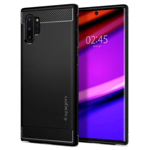 Spigen Rugged Armor Case for Samsung Galaxy Note 10+ - Matte Blackeng