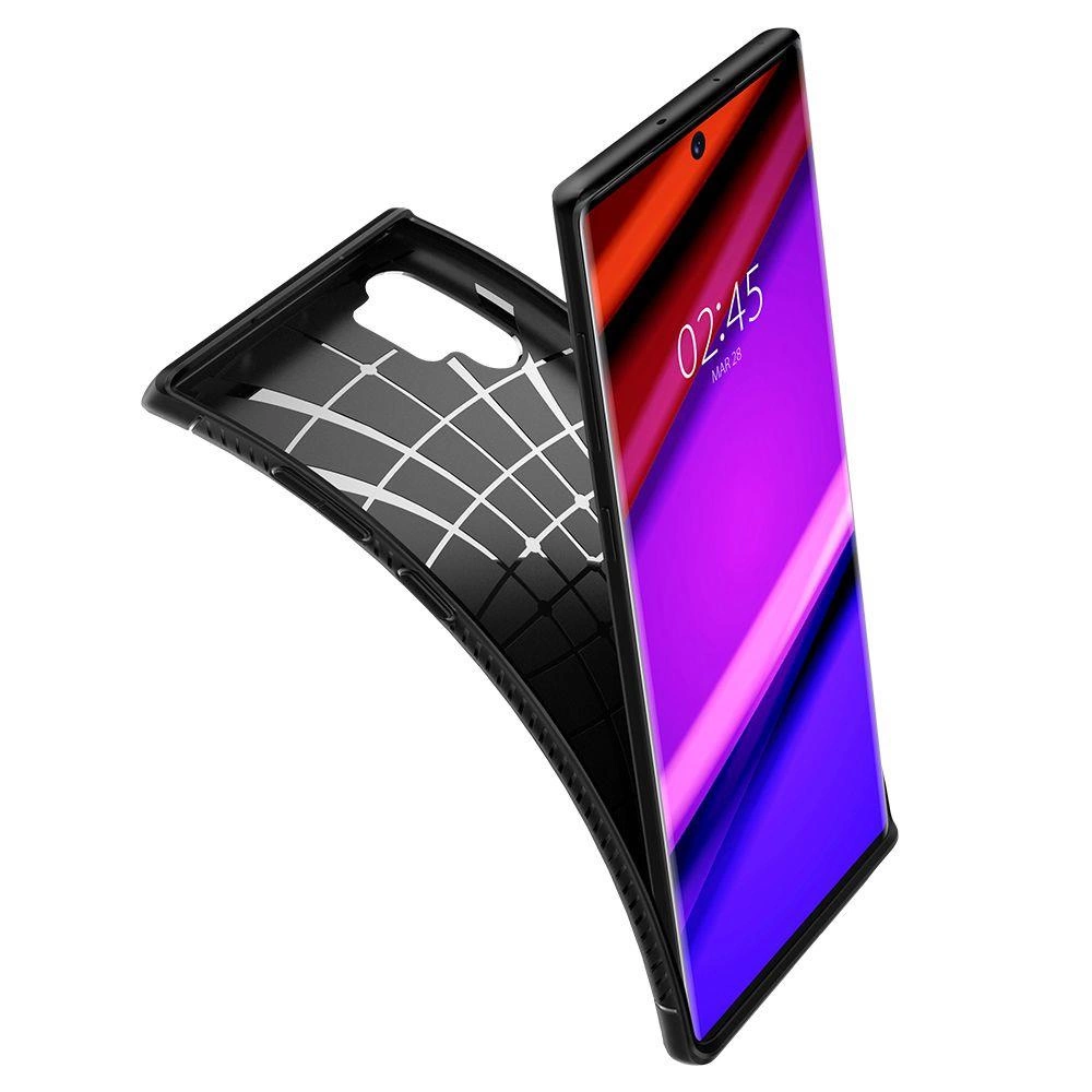 Spigen Rugged Armor Case for Samsung Galaxy Note 10+ - Matte Blackeng
