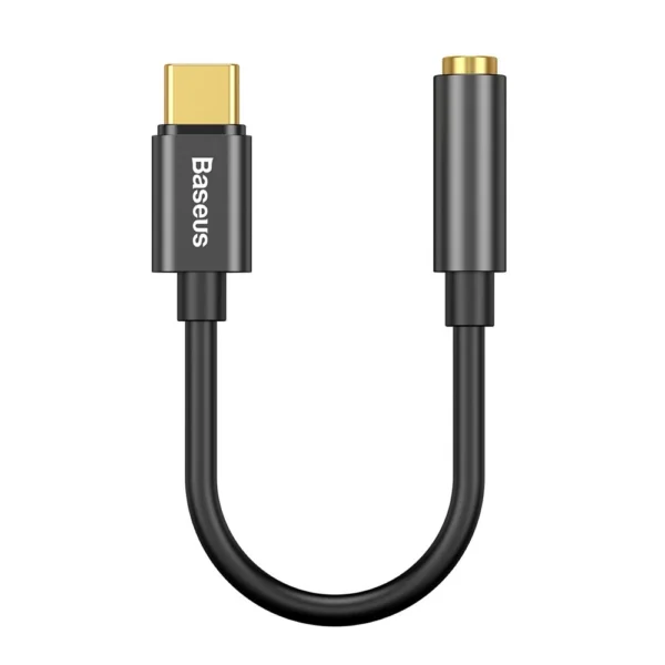 Baseus L54 adapter for USB-C headphones / mini jack 3.5mm DAC 24 bit 48 KHz - blackeng