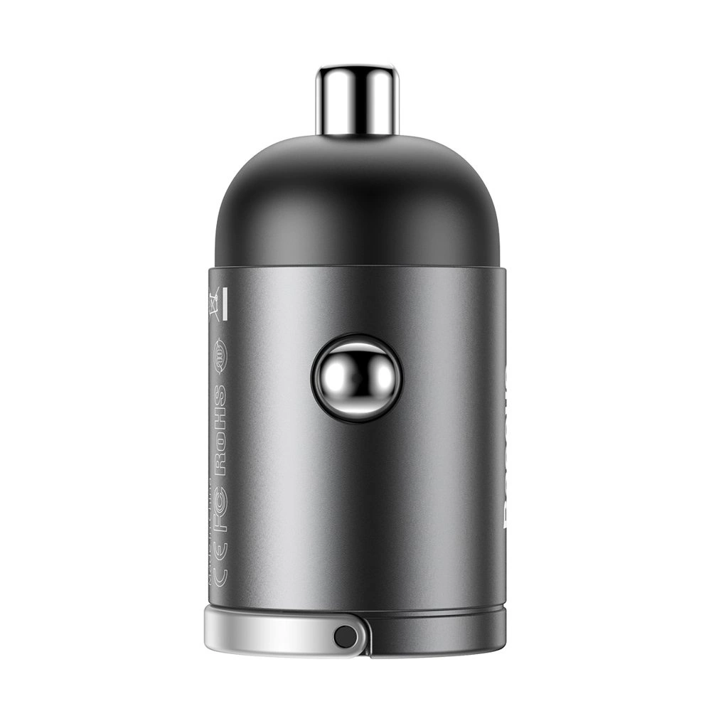 Baseus Tiny Star mini smart USB car charger 30W Quick Charge 3.0 gray (VCHX-A0G)eng