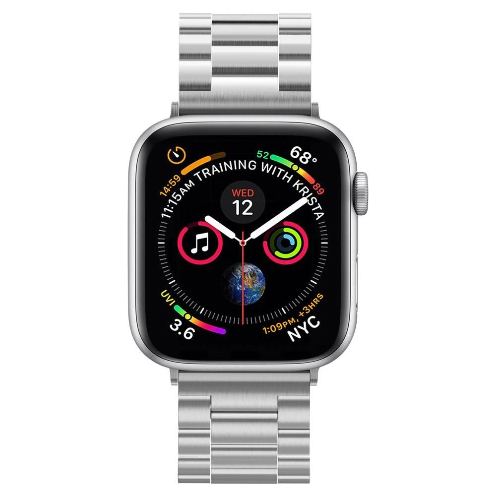 Spigen Modern Fit Band for Apple Watch 4/5/6/7/8/9/SE/Ultra (42/44/45/49 mm) - Silvereng