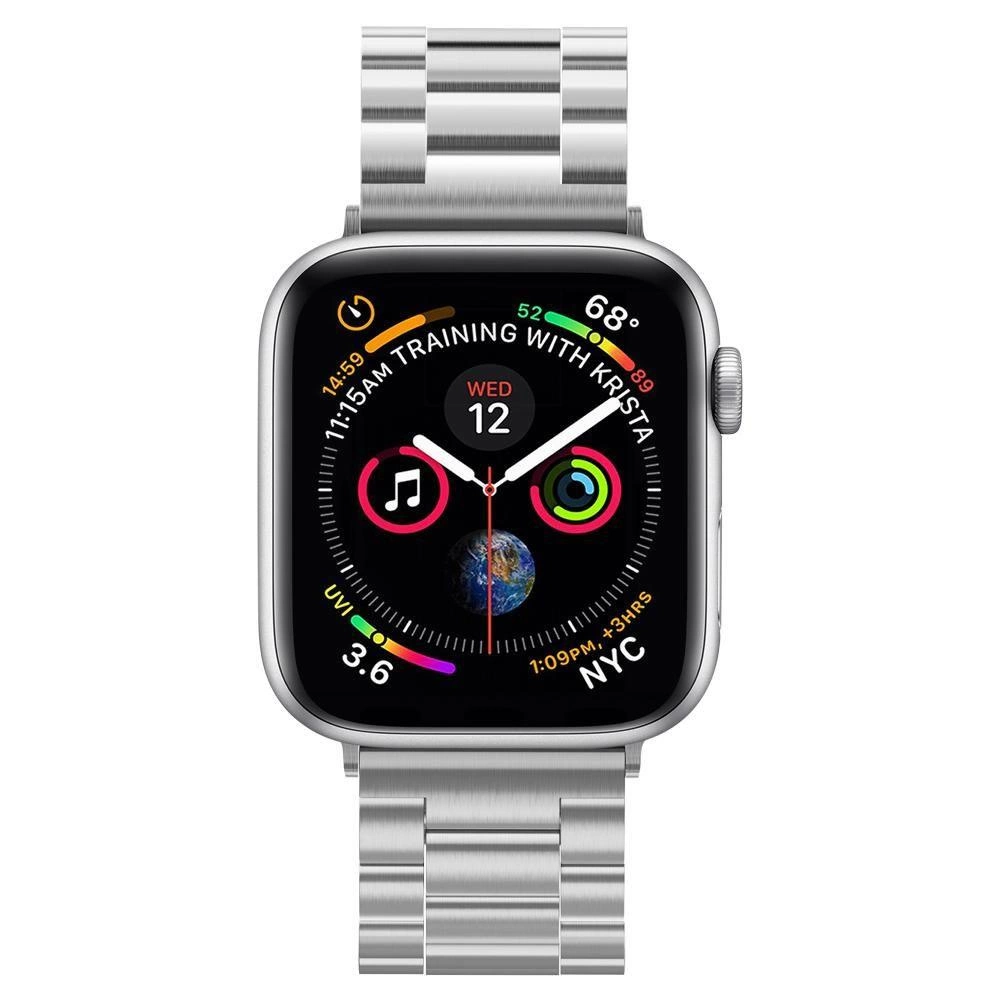 Spigen Modern Fit Band for Apple Watch 4/5/6/7/8/9/SE/Ultra (42/44/45/49 mm) - Silvereng