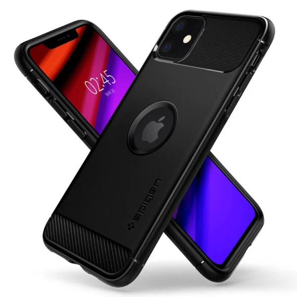 Spigen Rugged Armor iPhone 11 Case - Matte Blackeng