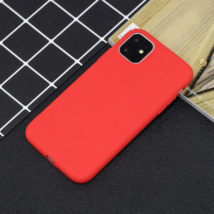 Silicone Case Soft Flexible Rubber Cover for iPhone 11 Pro redeng