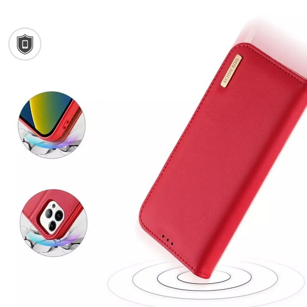 DUX DUCIS wallet case HIVO for IPHONE 15 Pro red