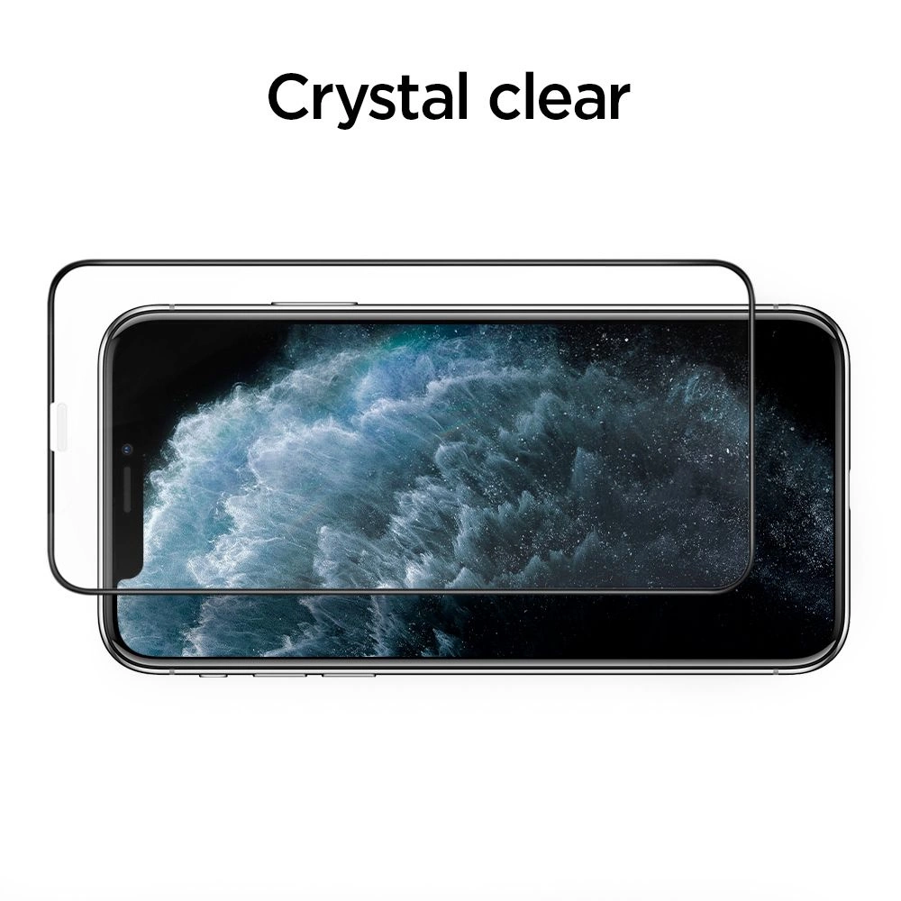 Spigen ALM Glass FC Tempered Glass for iPhone 11 Pro Max - Blackeng