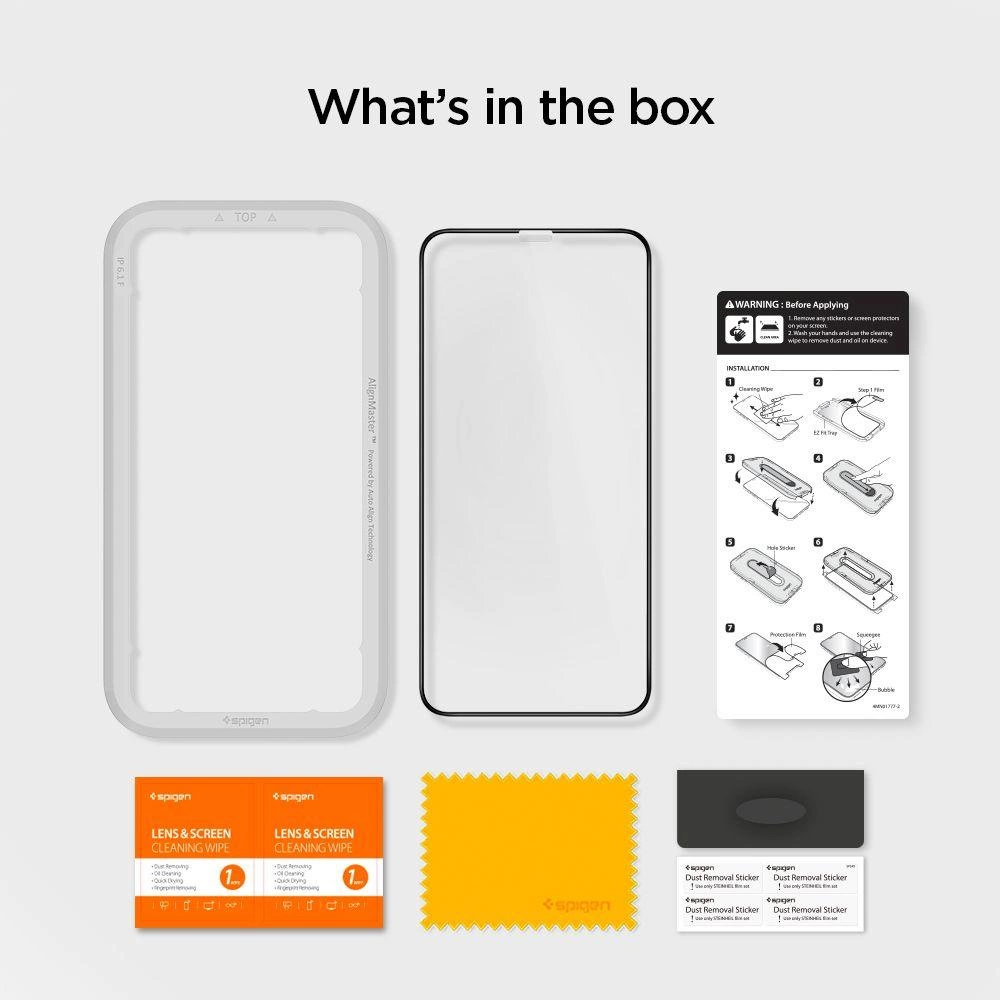 Spigen ALM Glass FC Tempered Glass for iPhone 11 Pro Max - Blackeng