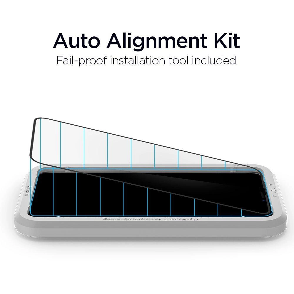 Spigen ALM Glass FC Tempered Glass for iPhone 11 Pro Max - Blackeng