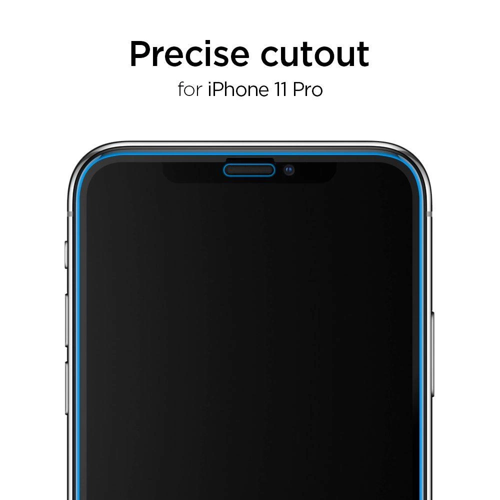 Spigen ALM Glass FC Tempered Glass for iPhone 11 Pro Max - Blackeng
