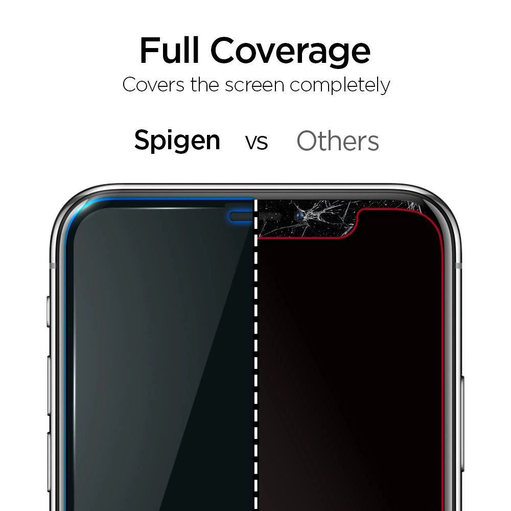 Spigen ALM Glass FC Tempered Glass for iPhone 11 Pro Max - Blackeng
