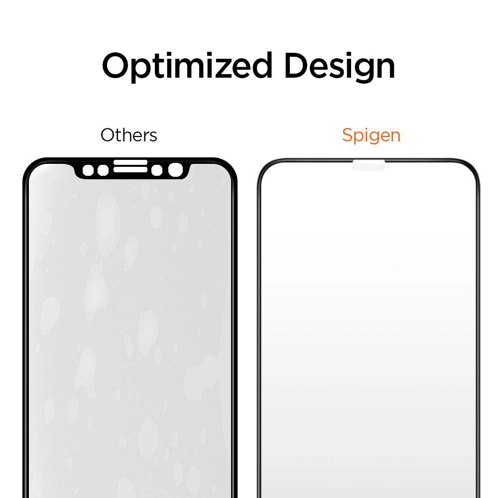 Spigen ALM Glass FC Tempered Glass for iPhone 11 Pro Max - Blackeng