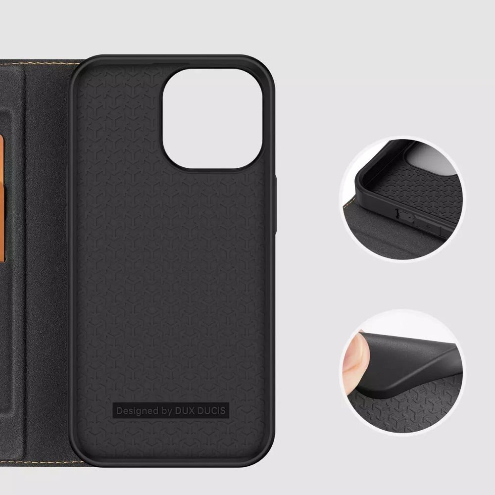 DUX DUCIS wallet case SKIN X2 for IPHONE 14 Pro Max black