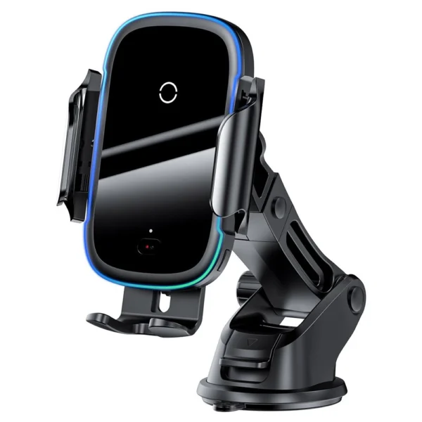 Baseus Automatic Electric Car Holder Qi Wireless Charger 15W Black (WXHW03-01)eng