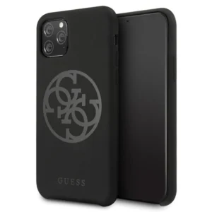 Guess GUHCN58LS4GBK iPhone 11 Pro black/czarny hard case Silicone 4G Tone On Toneeng