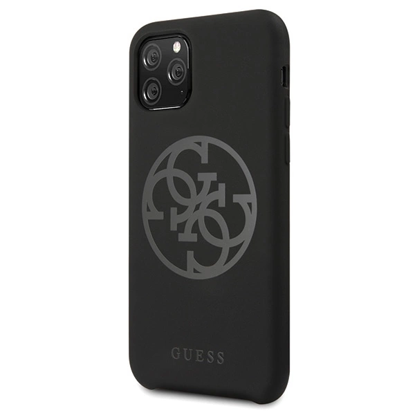 Guess GUHCN58LS4GBK iPhone 11 Pro black/czarny hard case Silicone 4G Tone On Toneeng