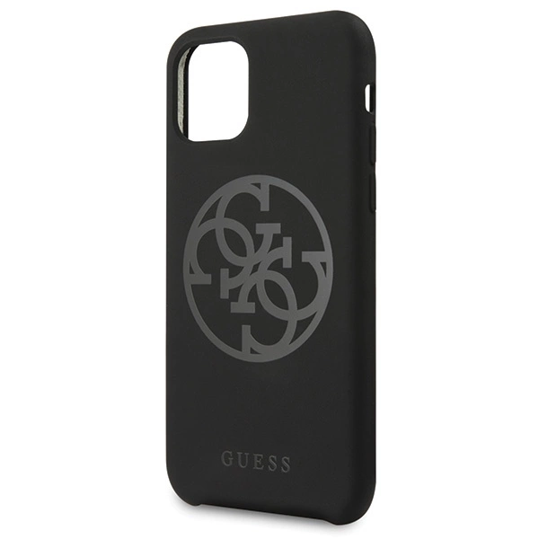 Guess GUHCN58LS4GBK iPhone 11 Pro black/czarny hard case Silicone 4G Tone On Toneeng