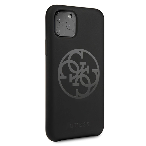 Guess GUHCN58LS4GBK iPhone 11 Pro black/czarny hard case Silicone 4G Tone On Toneeng