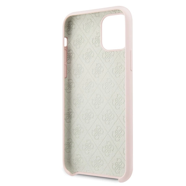 Guess GUHCN58LS4GLP iPhone 11 Pro light pink/light pink hard case Silicone 4G Tone On Toneeng