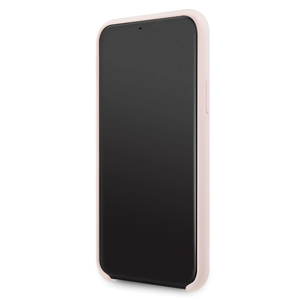 Guess GUHCN58LS4GLP iPhone 11 Pro light pink/light pink hard case Silicone 4G Tone On Toneeng