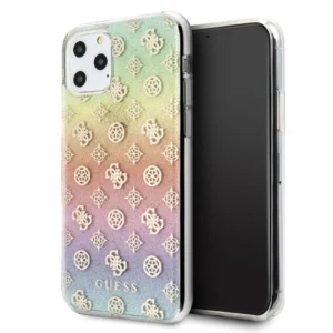 Guess GUHCN58PEOML iPhone 11 Pro multicolor hard case Iridescent 4G Peonyeng