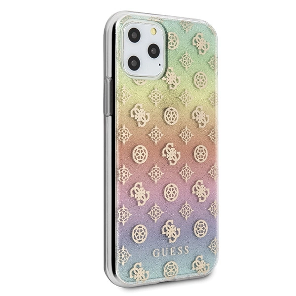 Guess GUHCN58PEOML iPhone 11 Pro multicolor hard case Iridescent 4G Peonyeng