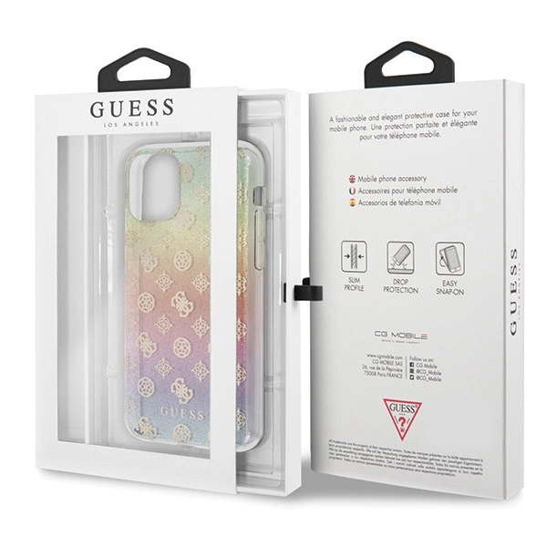 Guess GUHCN58PEOML iPhone 11 Pro multicolor hard case Iridescent 4G Peonyeng