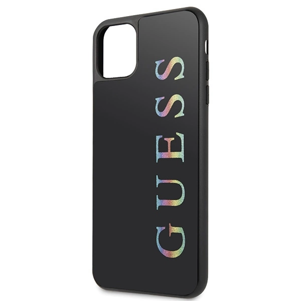 Guess GUHCN65LGMLBK iPhone 11 Pro Max black/black hard case Glitter Logoeng