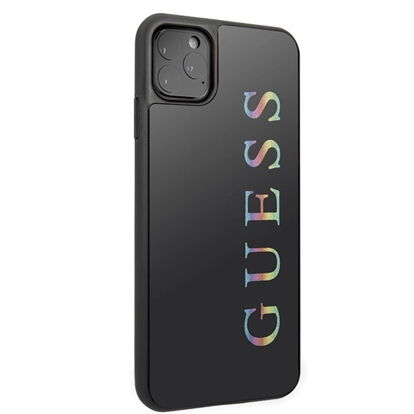 Guess GUHCN65LGMLBK iPhone 11 Pro Max black/black hard case Glitter Logoeng