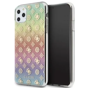 Guess GUHCN65PEOML iPhone 11 Pro Max multicolor hard case Iridescent 4G Peonyeng