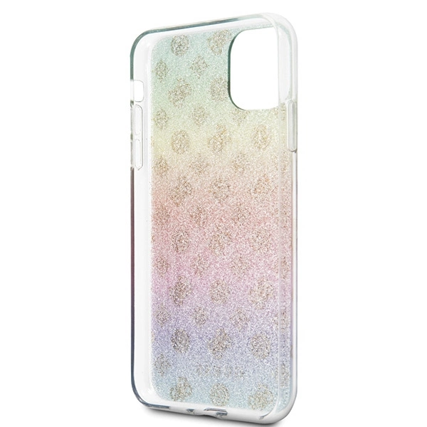 Guess GUHCN65PEOML iPhone 11 Pro Max multicolor hard case Iridescent 4G Peonyeng