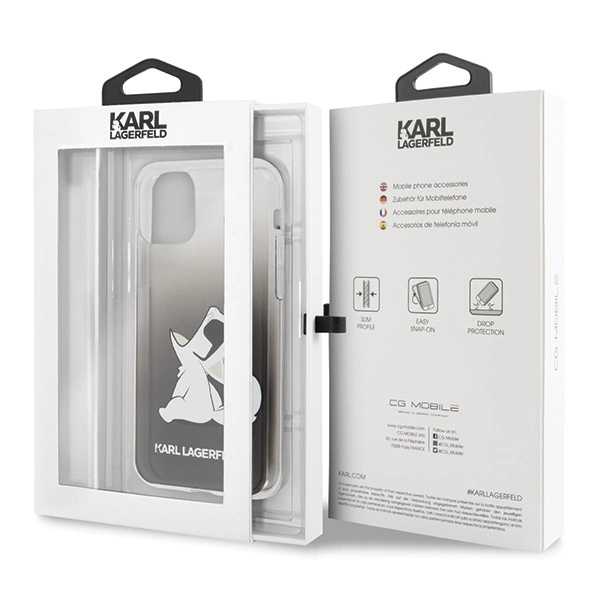 Karl Lagerfeld KLHCN58CFNRCBK iPhone 11 Pro hardcase czarny/black Choupette Funeng