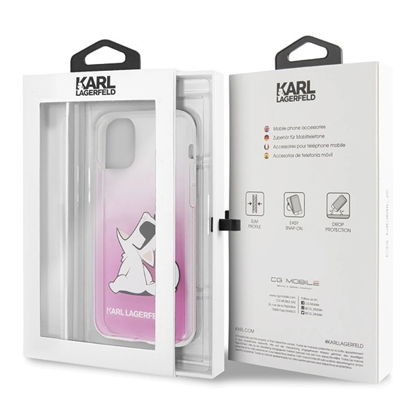 Karl Lagerfeld Choupette Fun iPhone 11 Pro Case - Pinkeng
