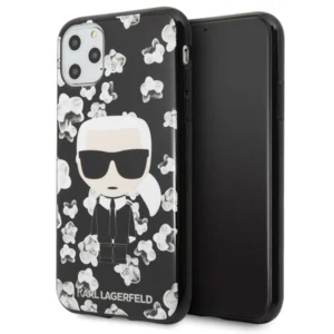 Karl Lagerfeld KLHCN58FLFBBK iPhone 11 Pro czarny/black Flower Ikonik Karleng