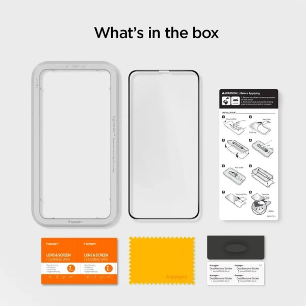 Spigen ALM Glass FC Tempered Glass for iPhone 11 / XR - Blackeng