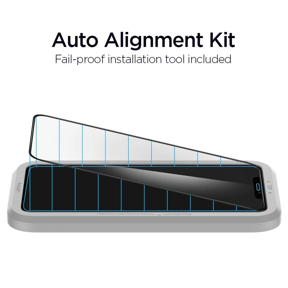 Spigen ALM Glass FC Tempered Glass for iPhone 11 / XR - Blackeng